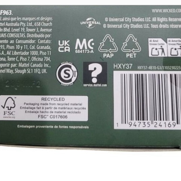 Wicked DELUXE GLINDA AND DELUXE ELPHABA Doll Wicked com URL MISPRINT ERROR NEW - Picture 2 of 2